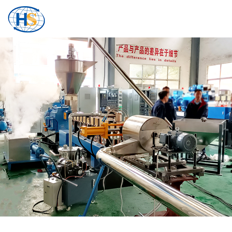 TSE-65 Schwarzes Masterbatch, das Doppelschneckenextruder-Wasserring-Pelletierlinie herstellt
